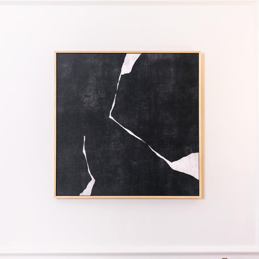 Nero II Square Framed Printed Canvas