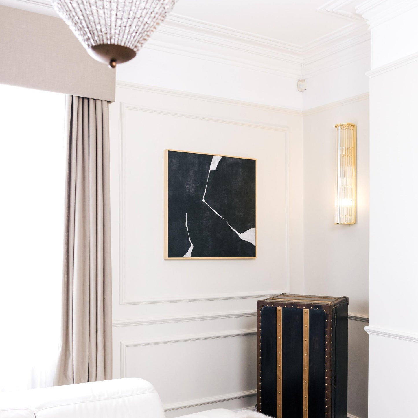 Nero II Square Framed Printed Canvas