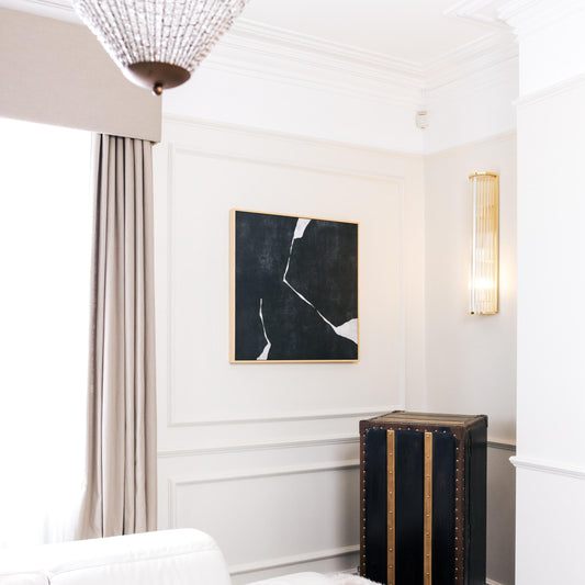 Nero II Square Framed Printed Canvas