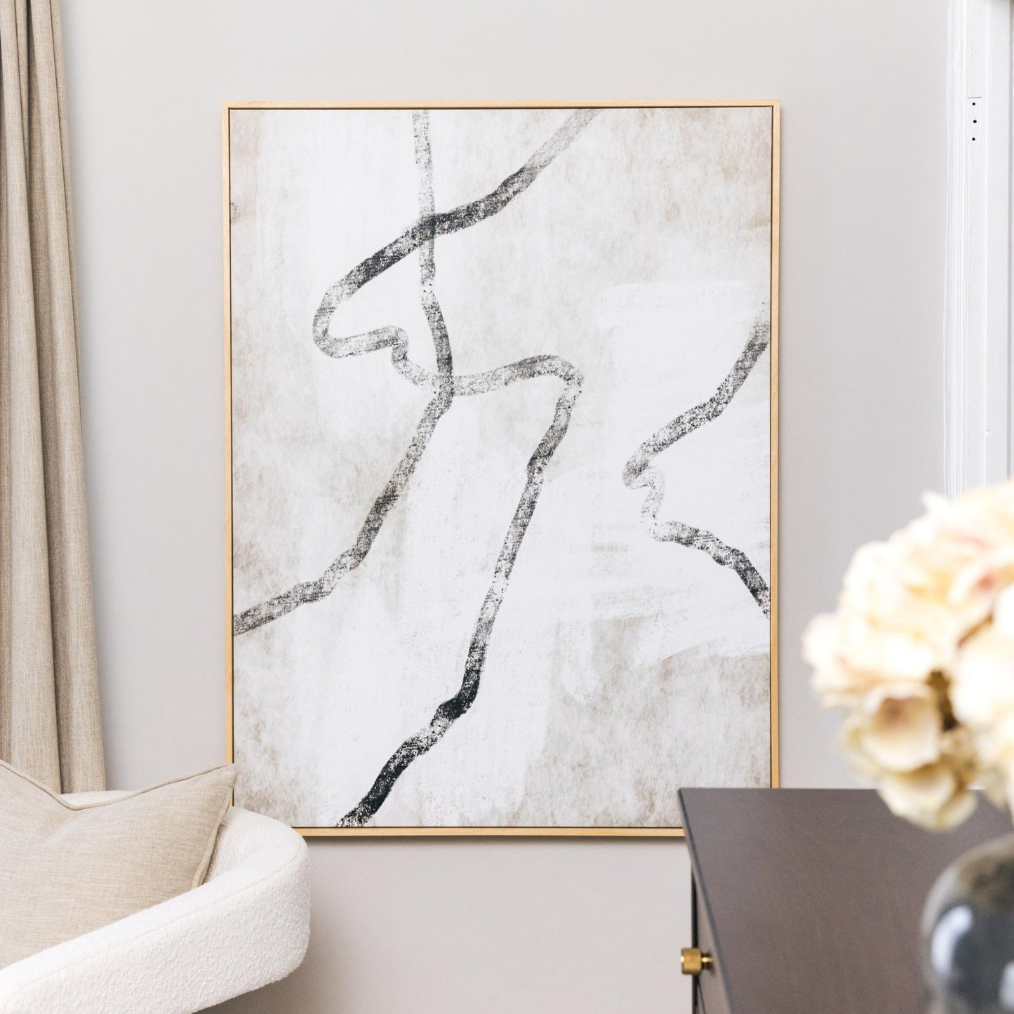 Modo I Portrait Framed Printed Canvas