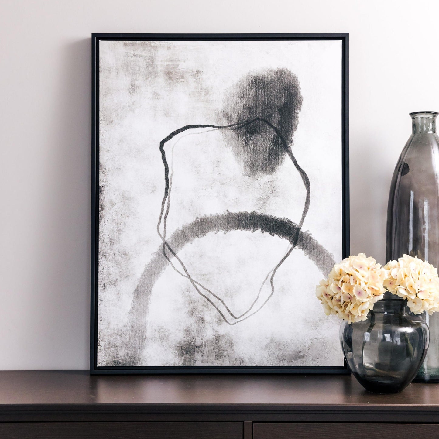 Novu Portrait Framed Printed Canvas