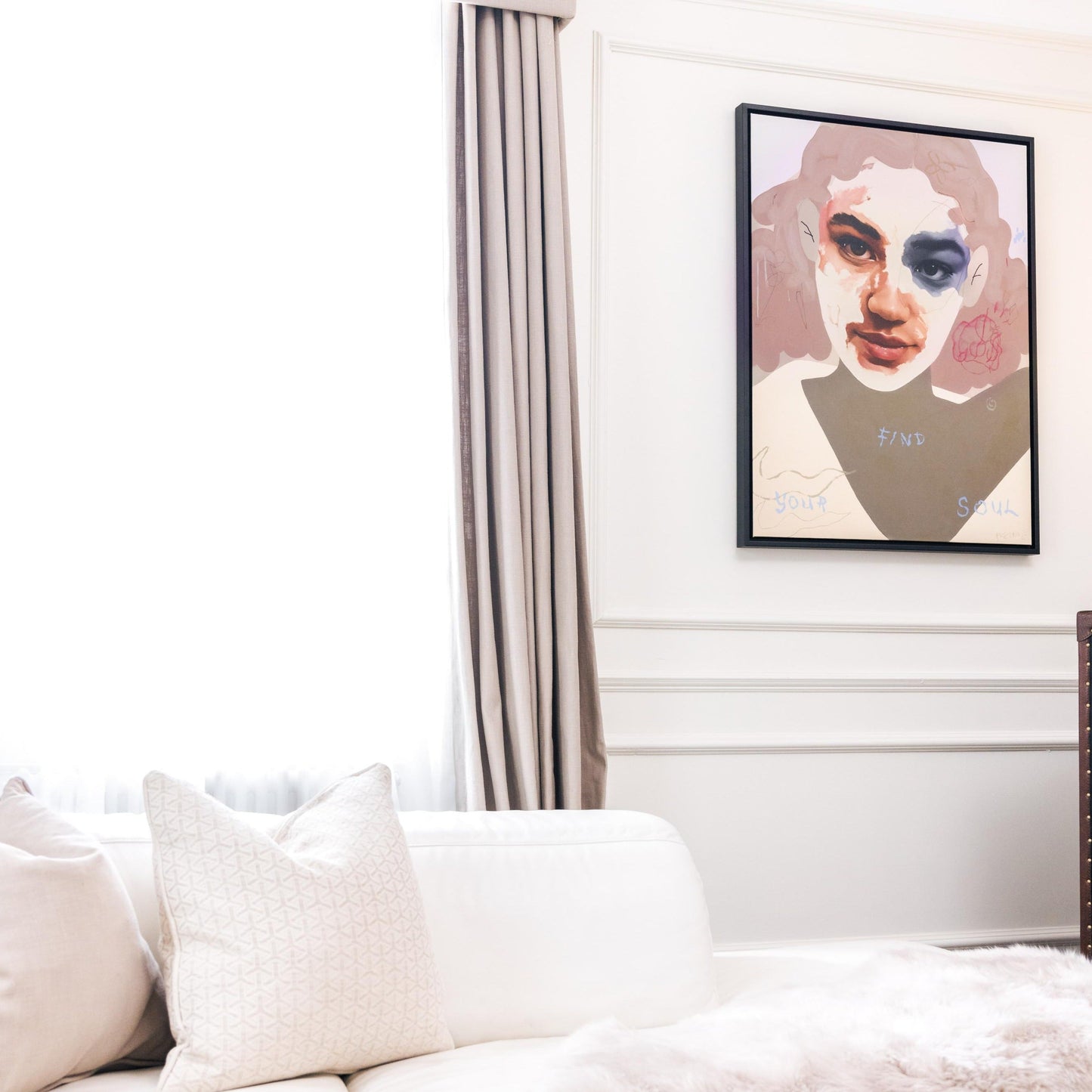 Fatale #27 Portrait Framed Printed Canvas