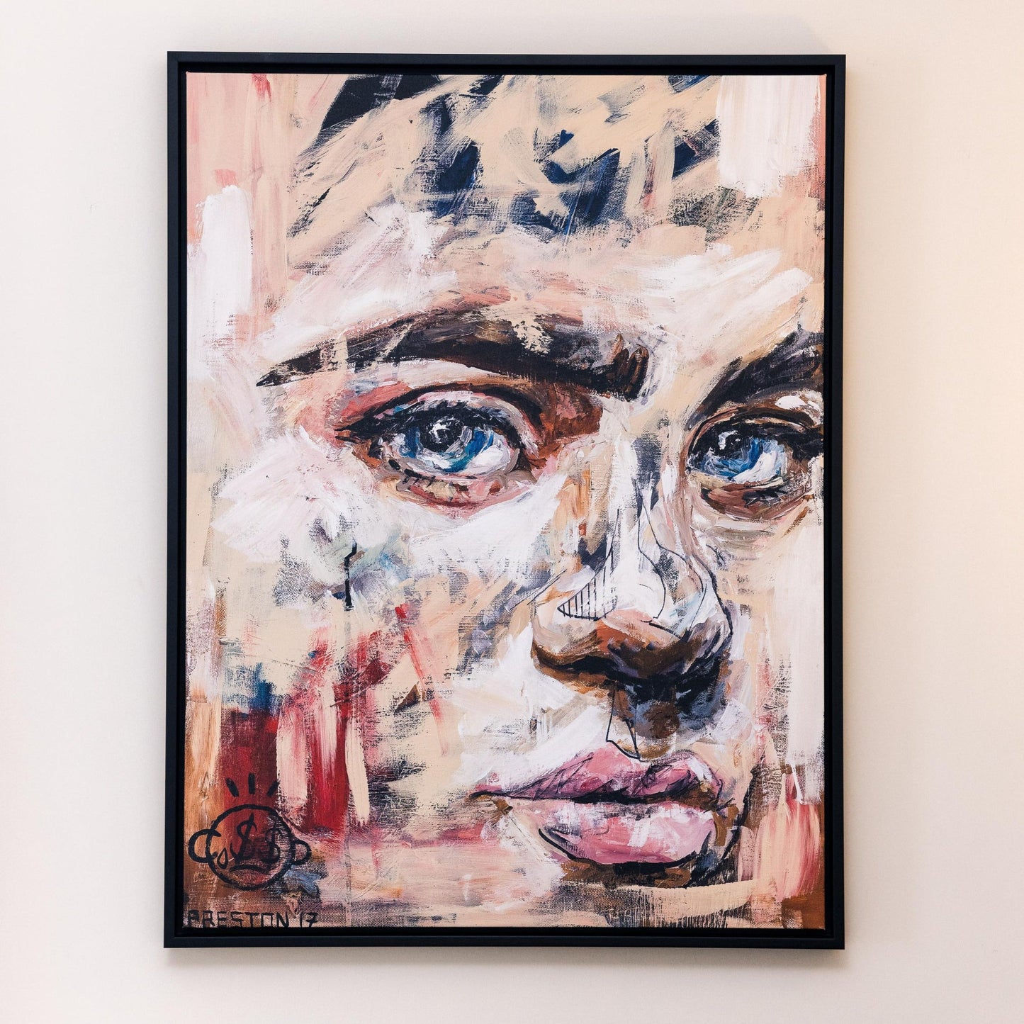 Something From Nothing Portrait Framed Printed Canvas