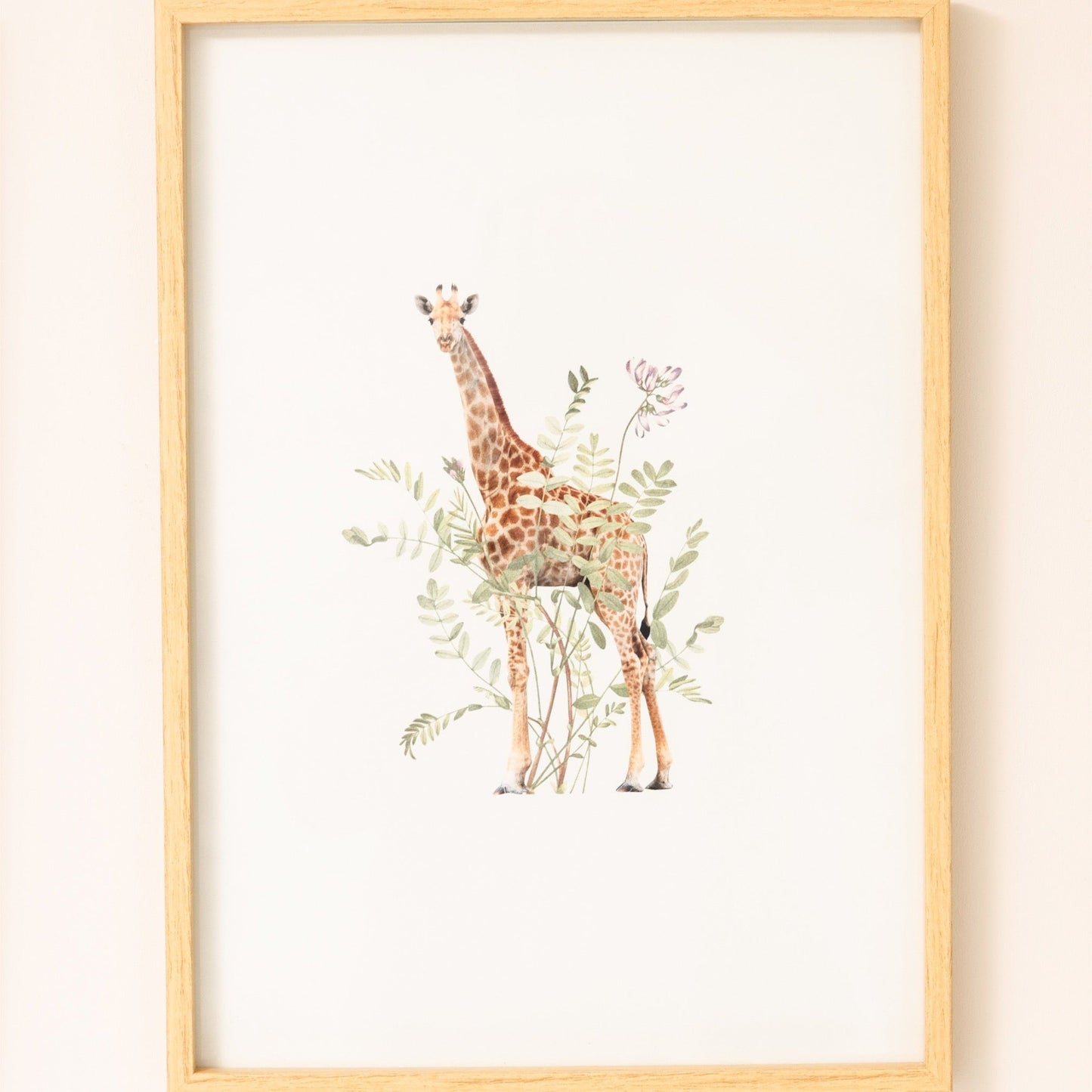 Floral Giraffe Print