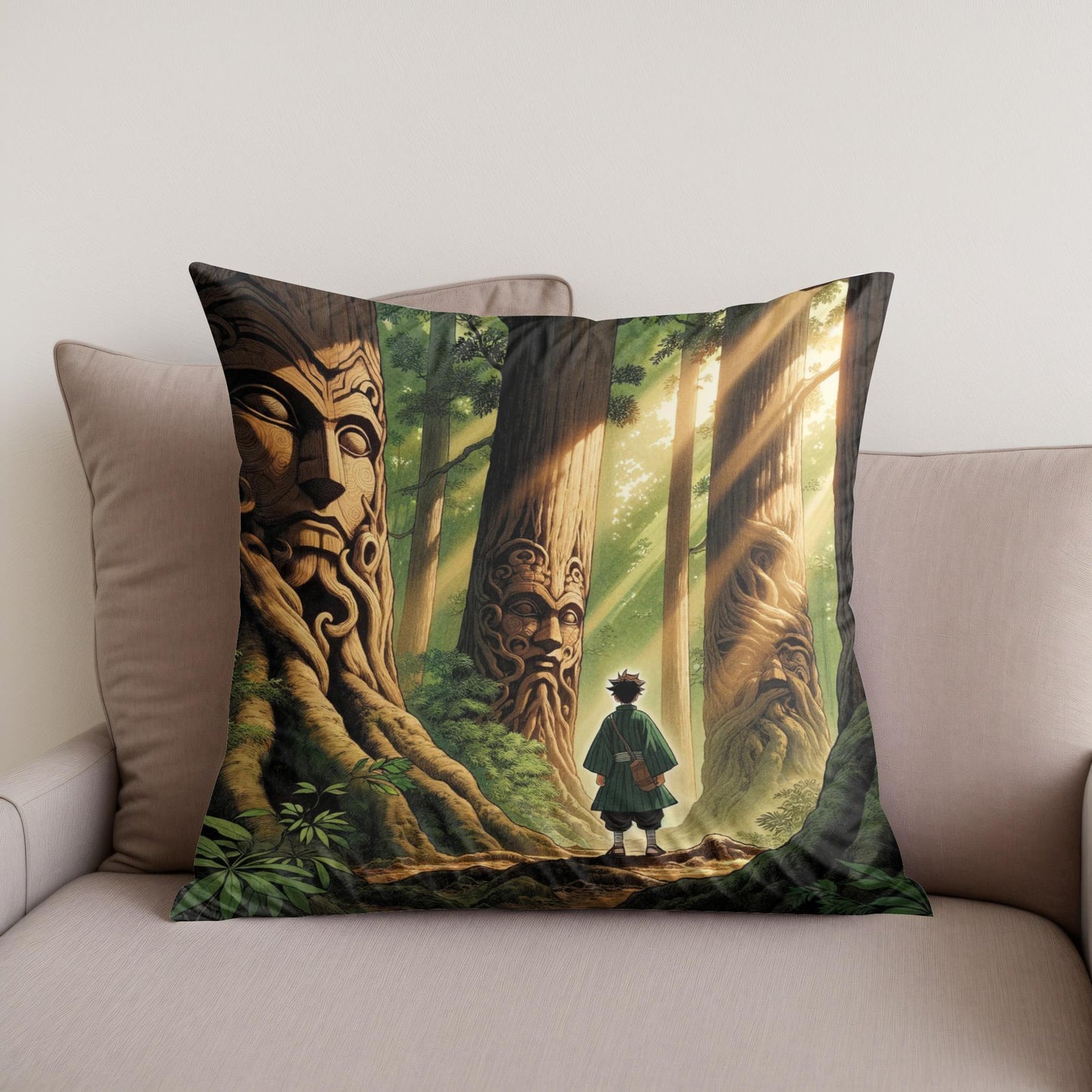 Forest Whispers Cotton Cushion