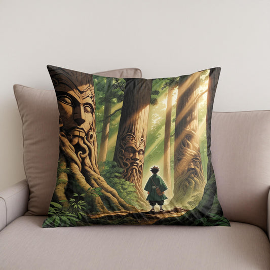 Forest Whispers Cotton Cushion