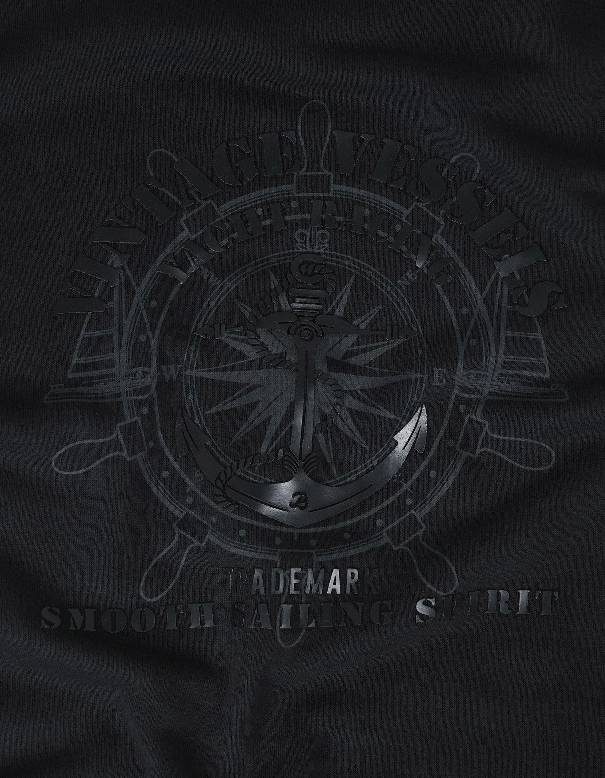 Nautical Graphic Sweatshirt - Black