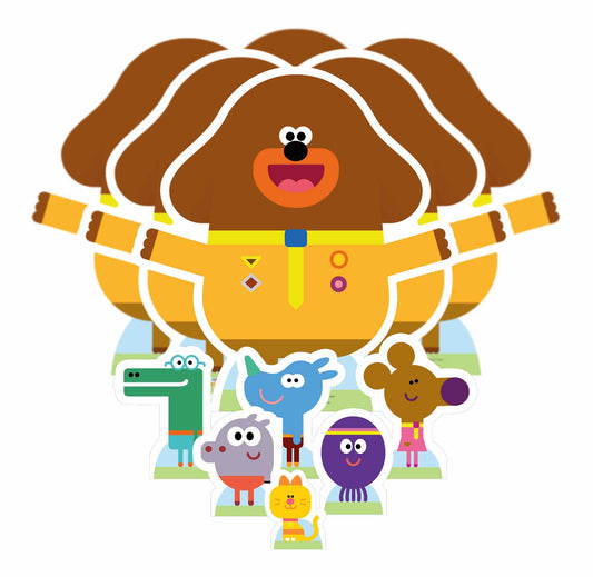 TT005 Hey Duggee & The Squirrels Table Toppers Party Pack Twelve Cut Outs