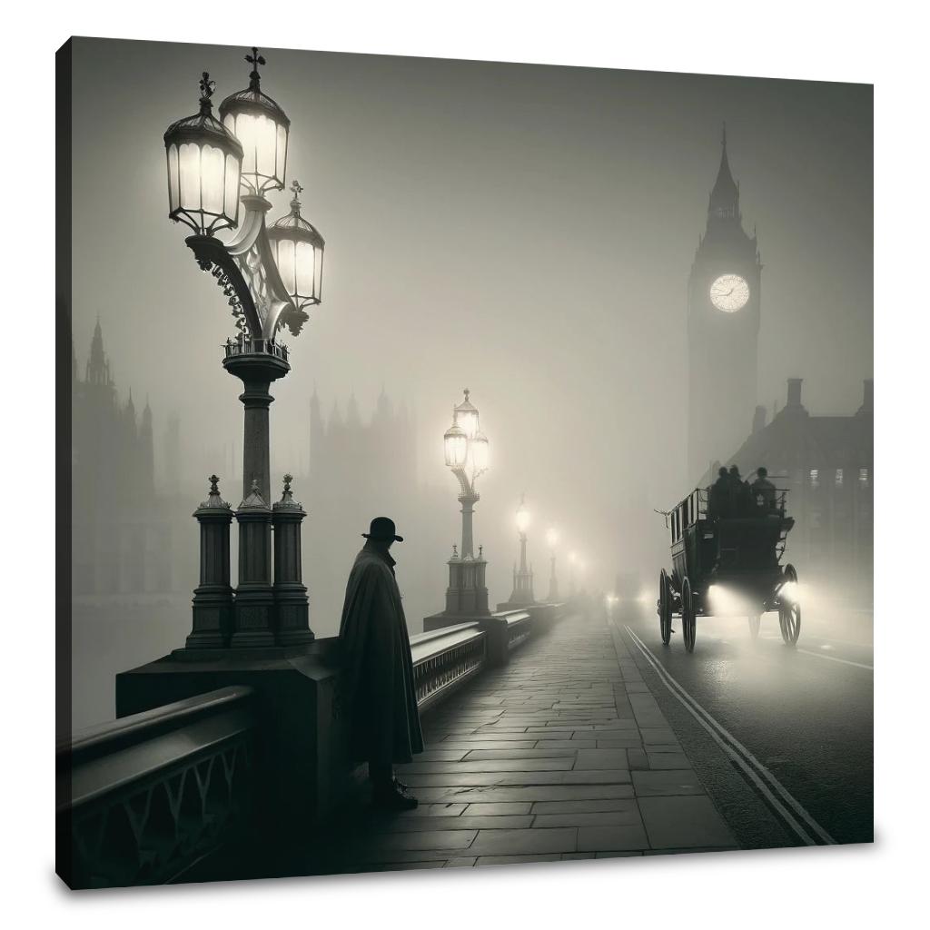 Misty Dawn on Westminster Canvas