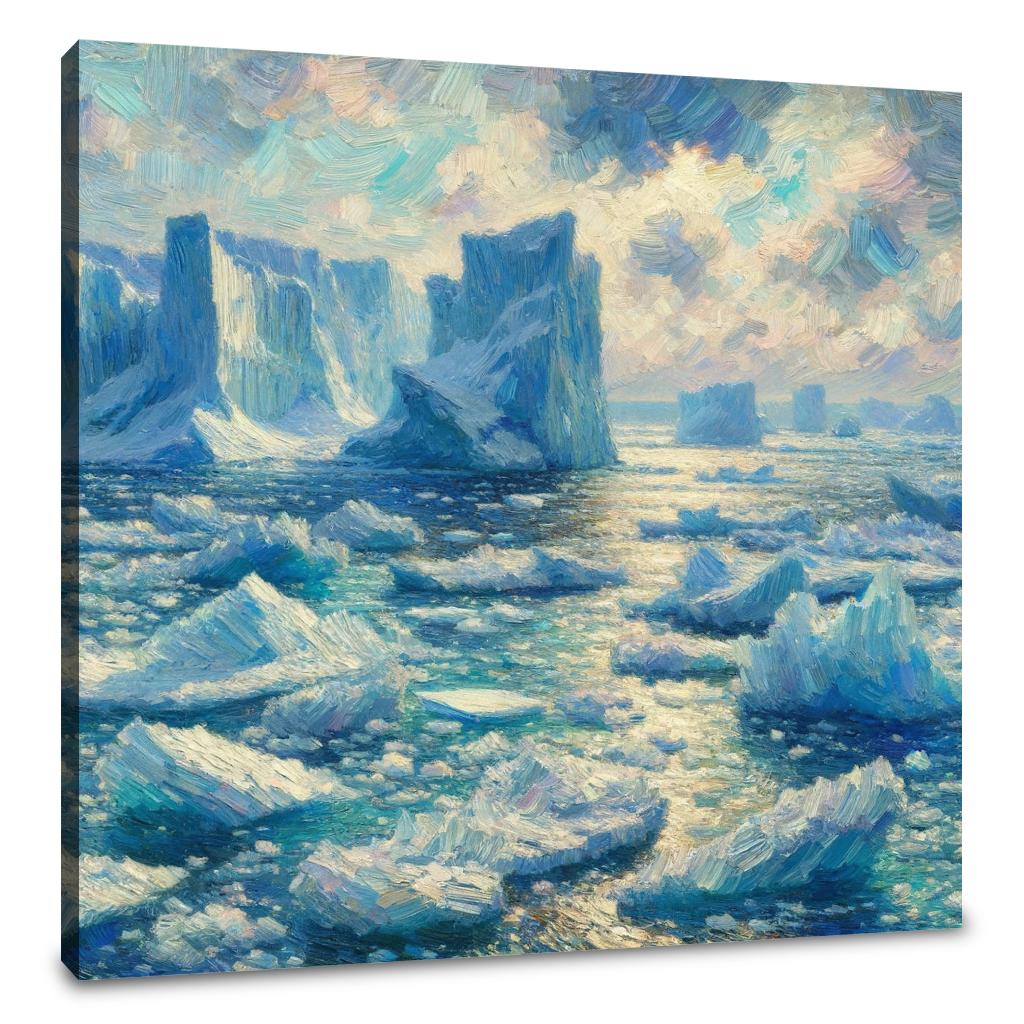 Frozen Ocean Canvas