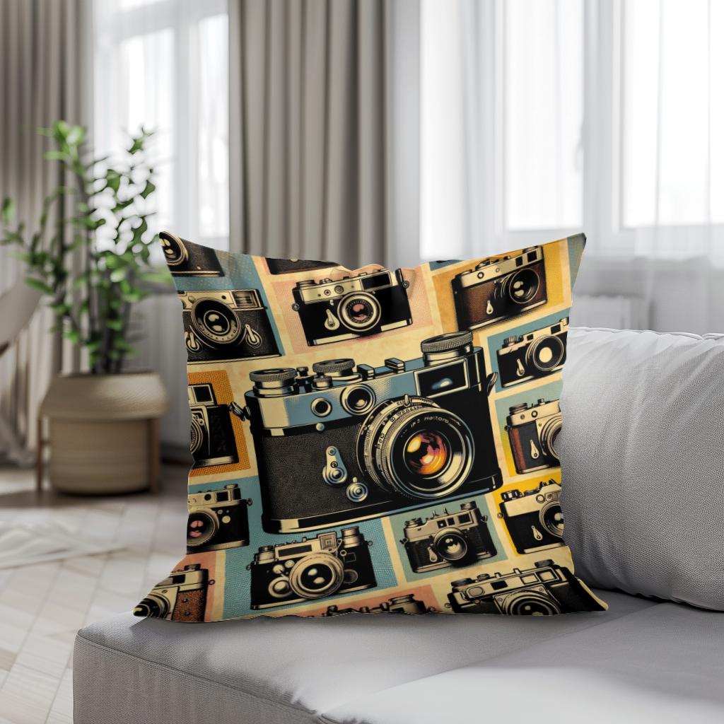 Vintage Visions Cotton Cushion