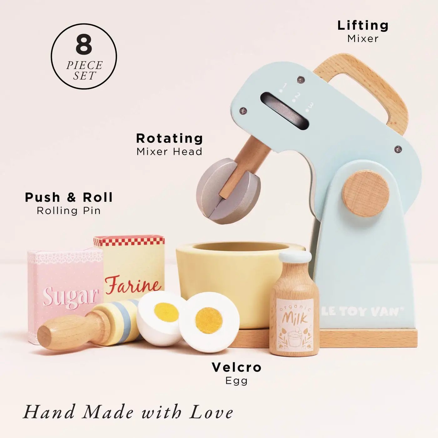 Bakers Mixer Set and Accessories - 8 Piece