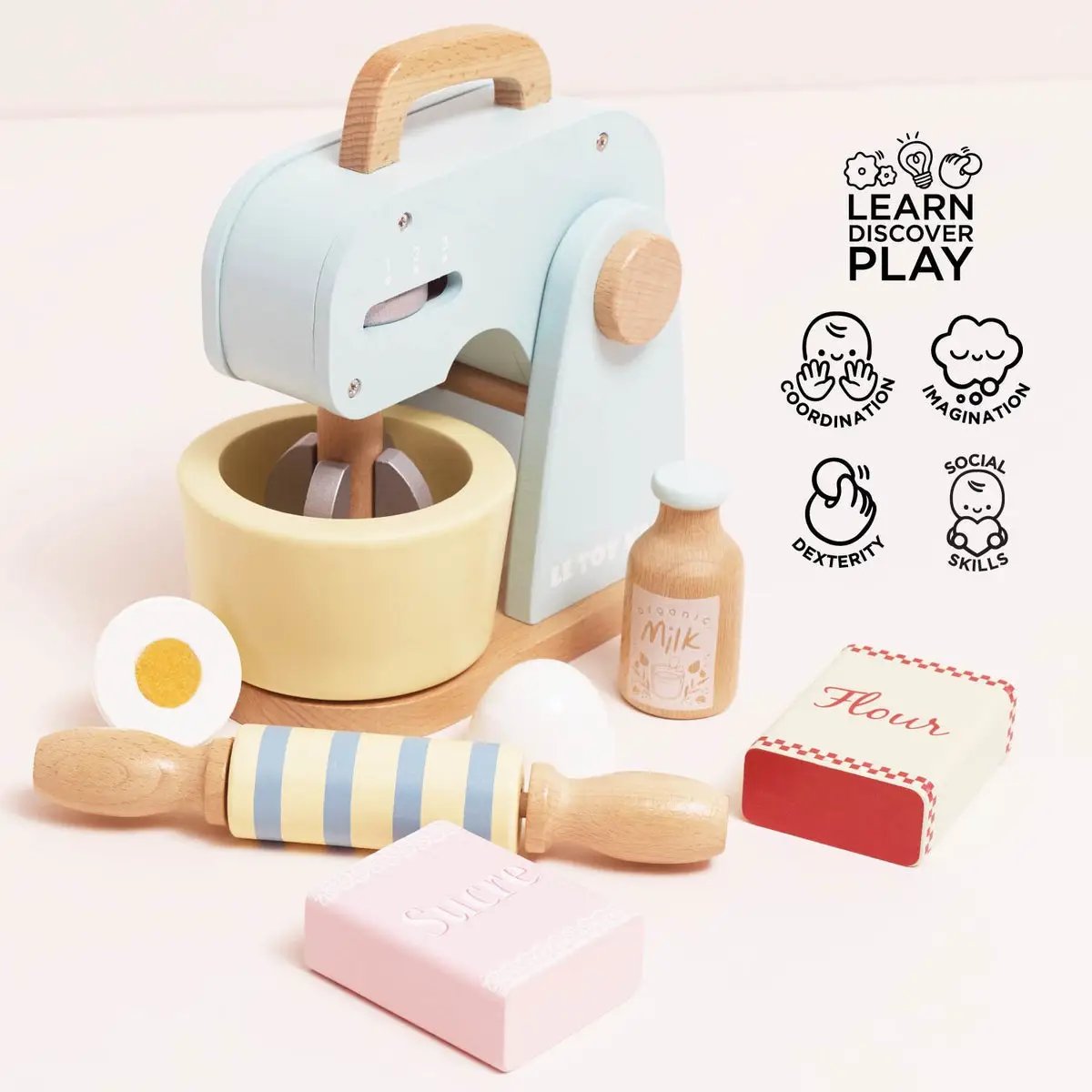 Bakers Mixer Set and Accessories - 8 Piece
