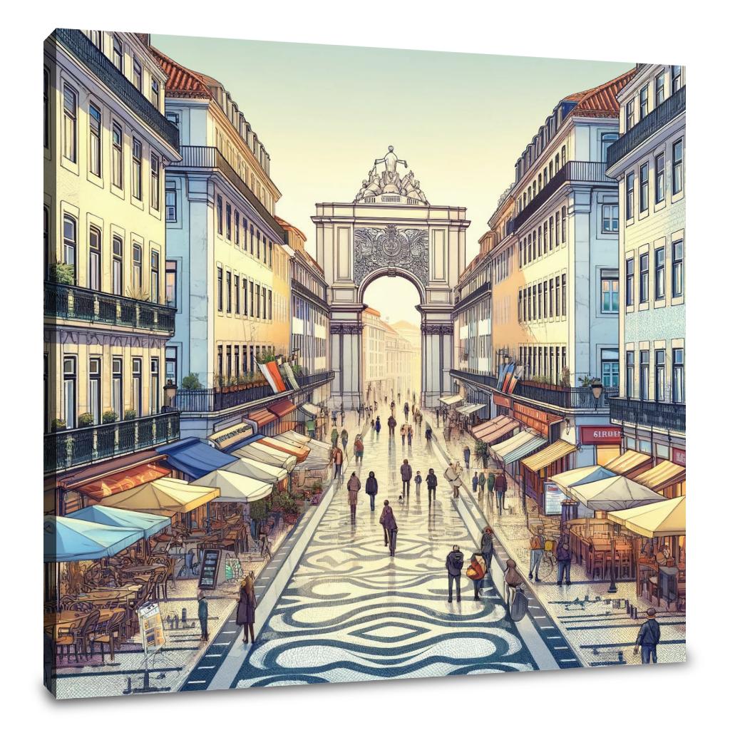 Rua Augusta Lisboa Canvas
