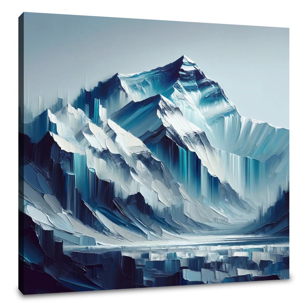 Everest Abstract Depths Canvas