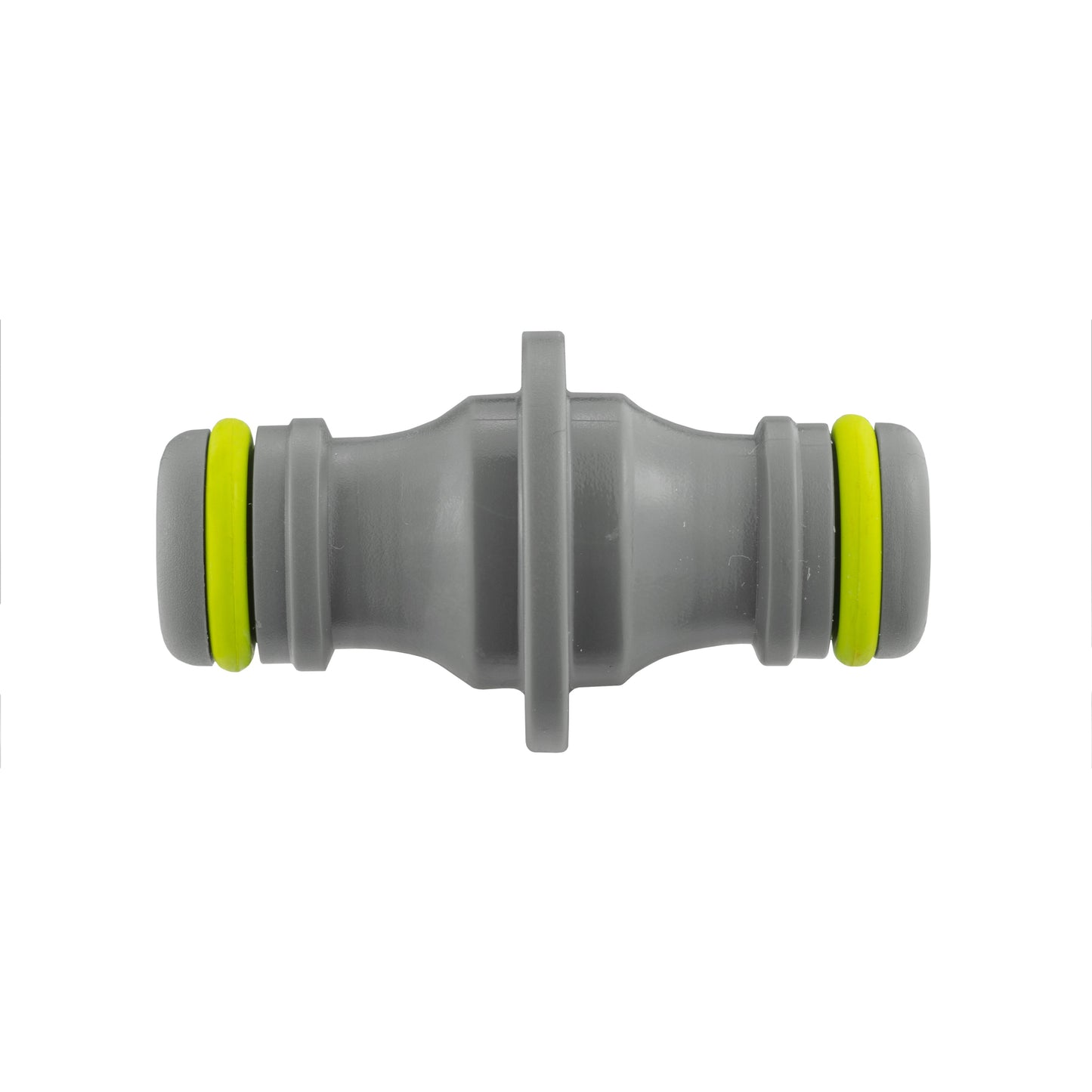 IBC 2” S60X6 Cap with Threaded Hose Fitting, Double Male and Hose Connector Lime