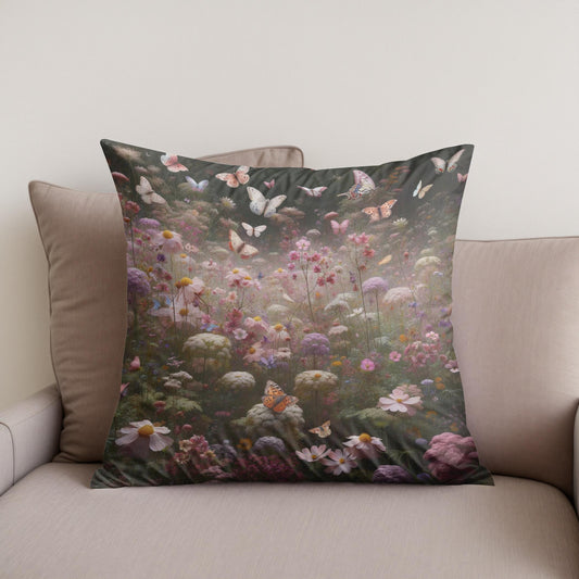 Butterfly Haven Cotton Cushion
