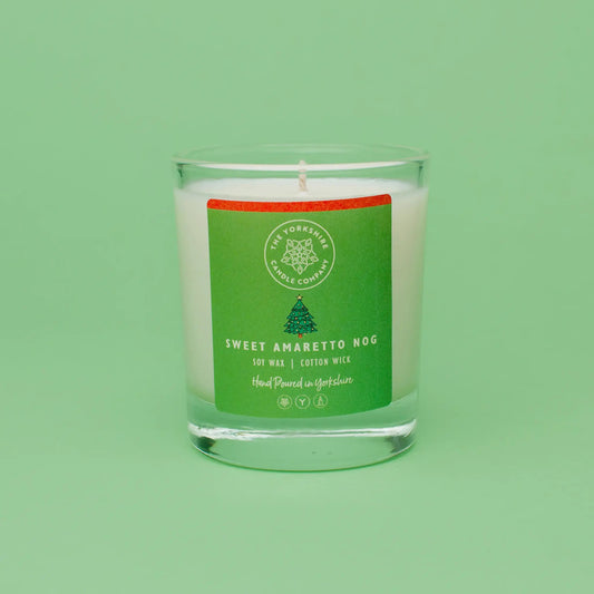Sweet Amaretto Nog Candle in Glass Tumbler