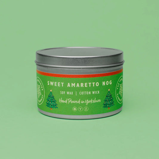 Sweet Amaretto Nog Scented Tin Candle Large