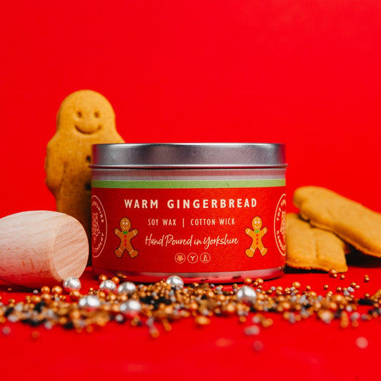 Warm Gingerbread Scented Tin Candle Large