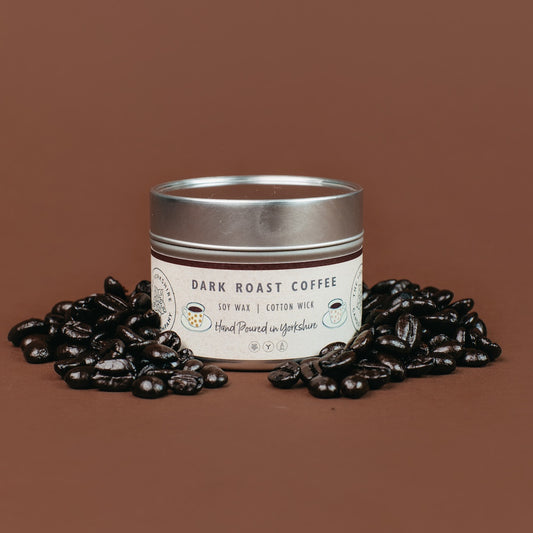 Dark Roast Coffee Scented Tin Candle