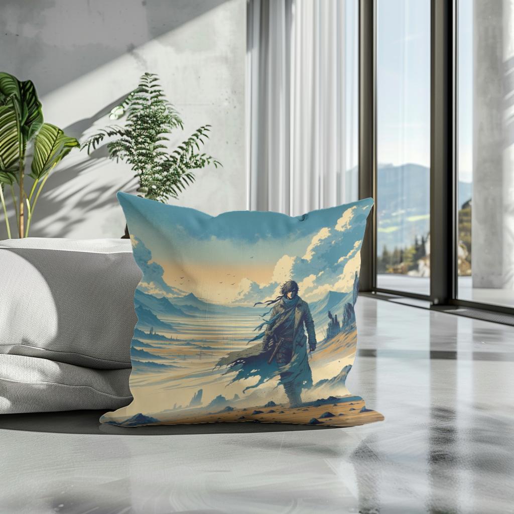 Wasteland Wanderer Cotton Cushion