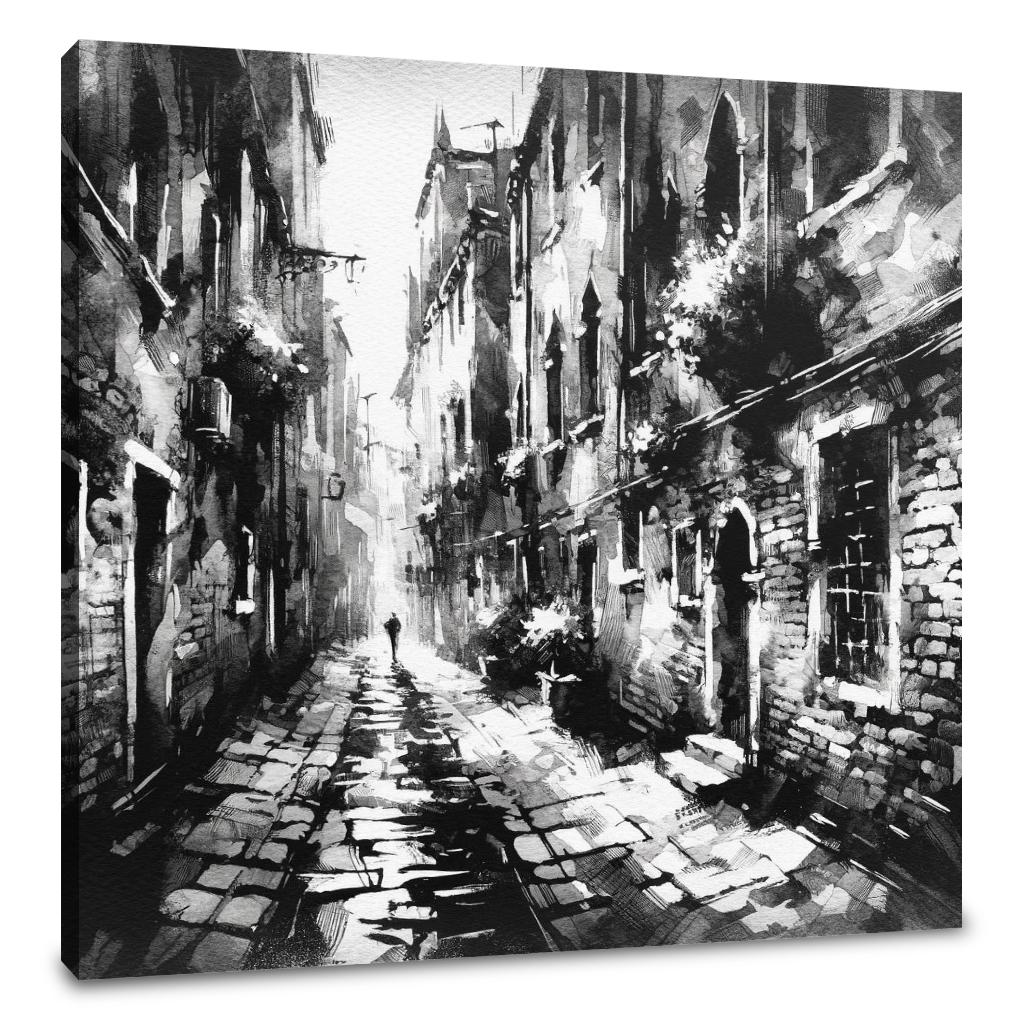 Shadowed Alley Canvas