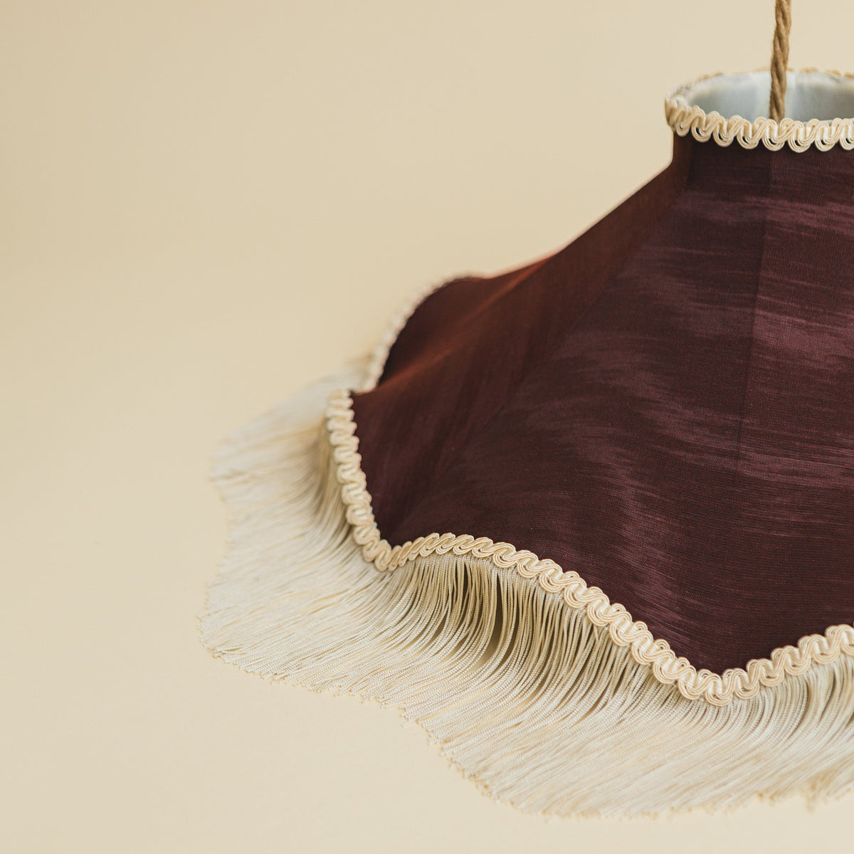 The Daisy Moiré Lampshade – Aubergine