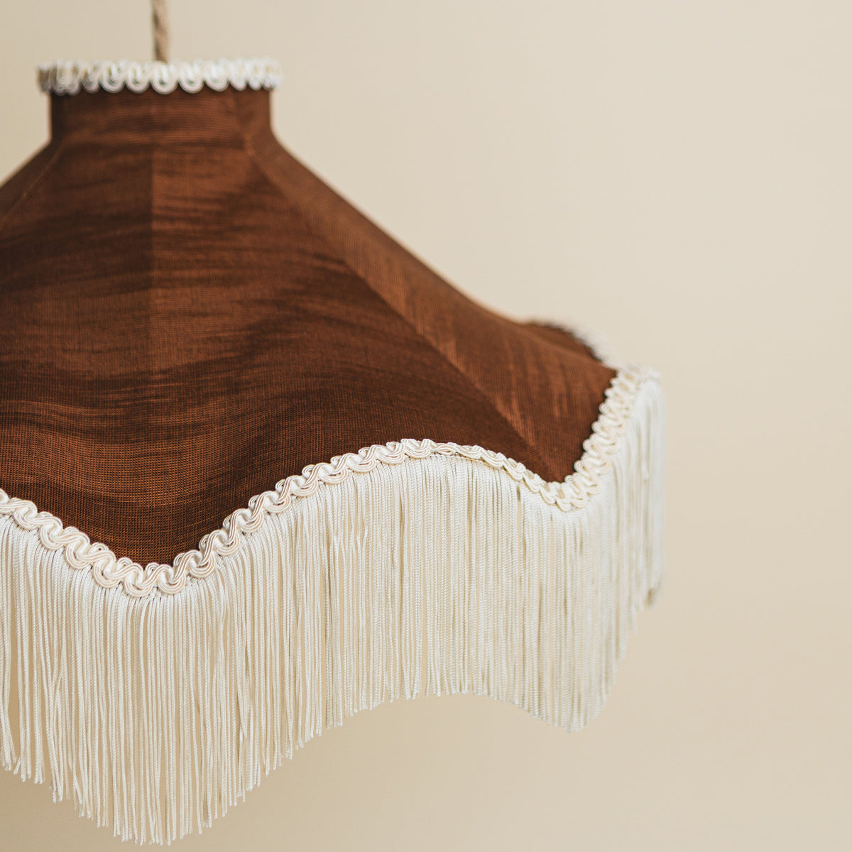 The Daisy Moiré Lampshade – Cognac