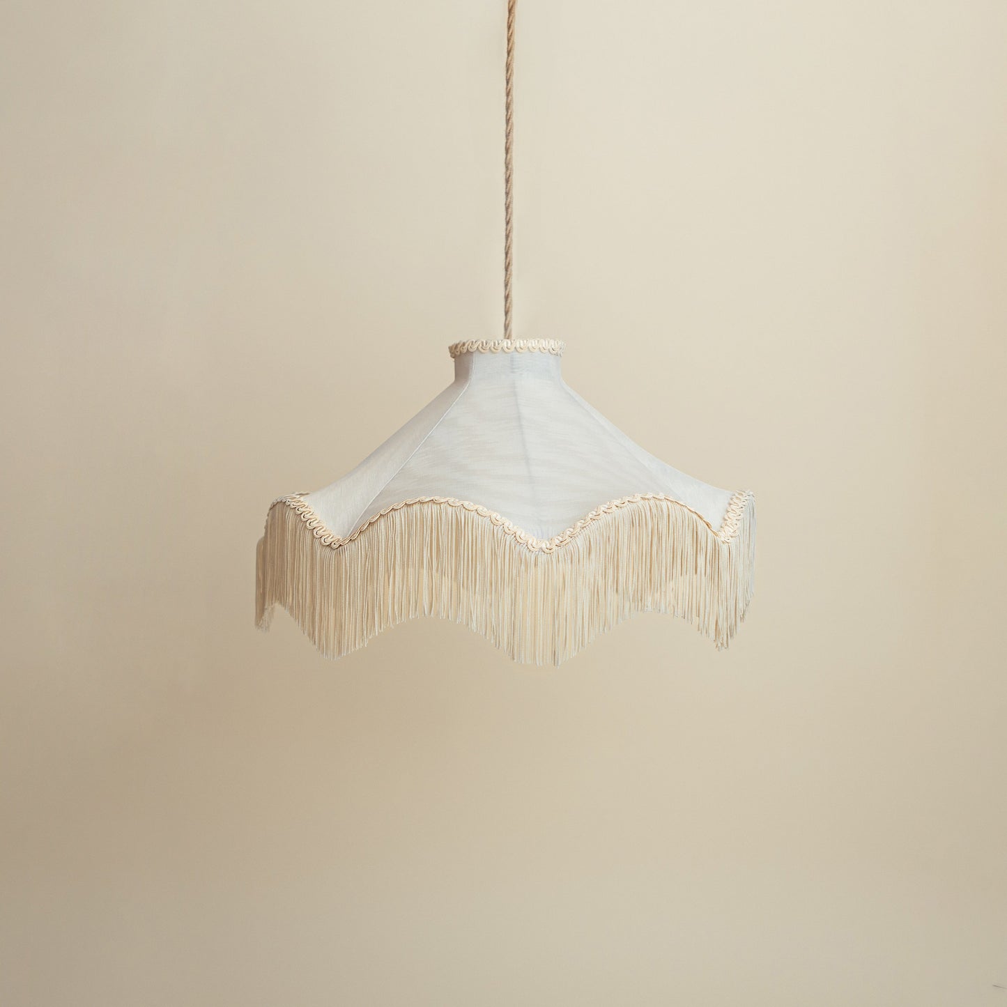 The Daisy Moiré Lampshade - Pearl