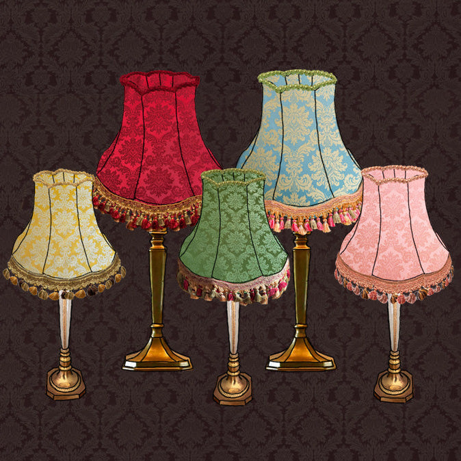 The Topaz Damask Lampshade