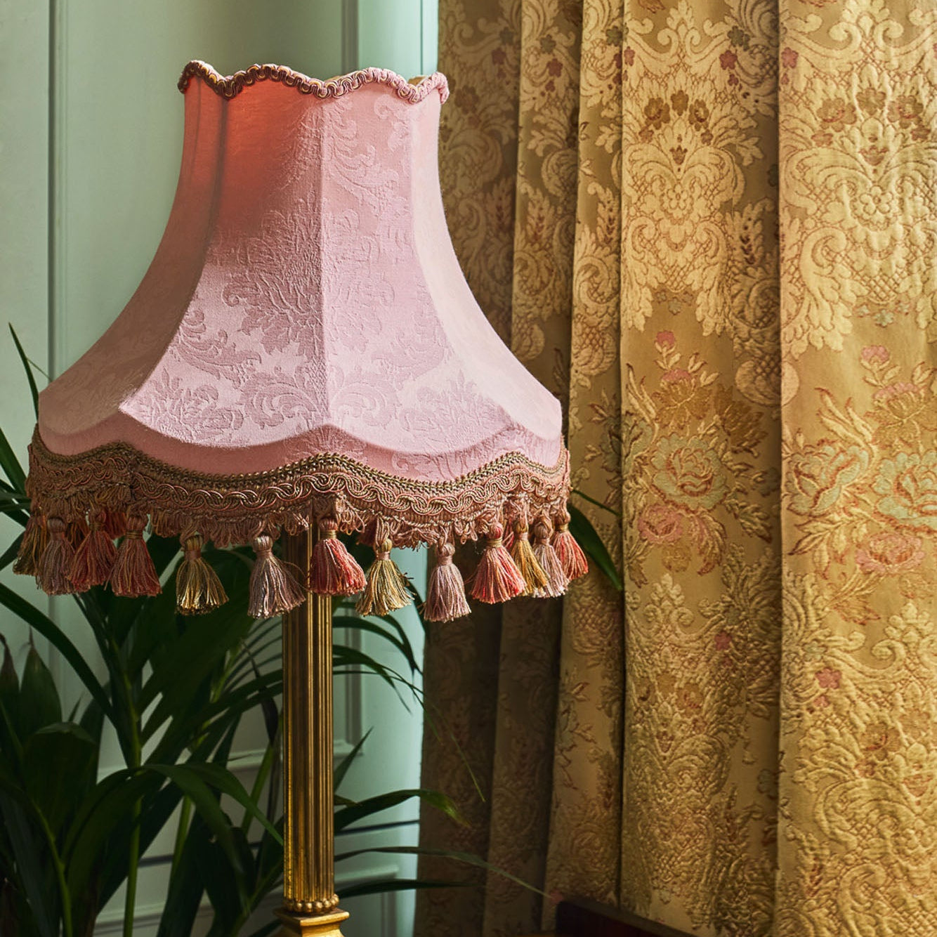 The Rose Quartz Damask Lampshade