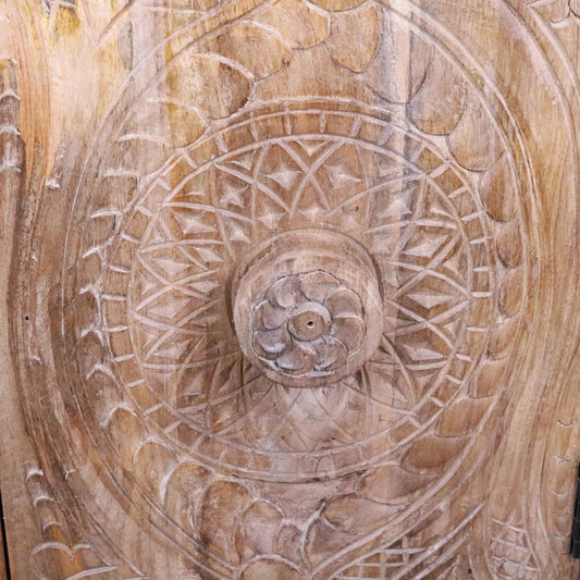 Tarinda Carved Wooden Storage Cabinet