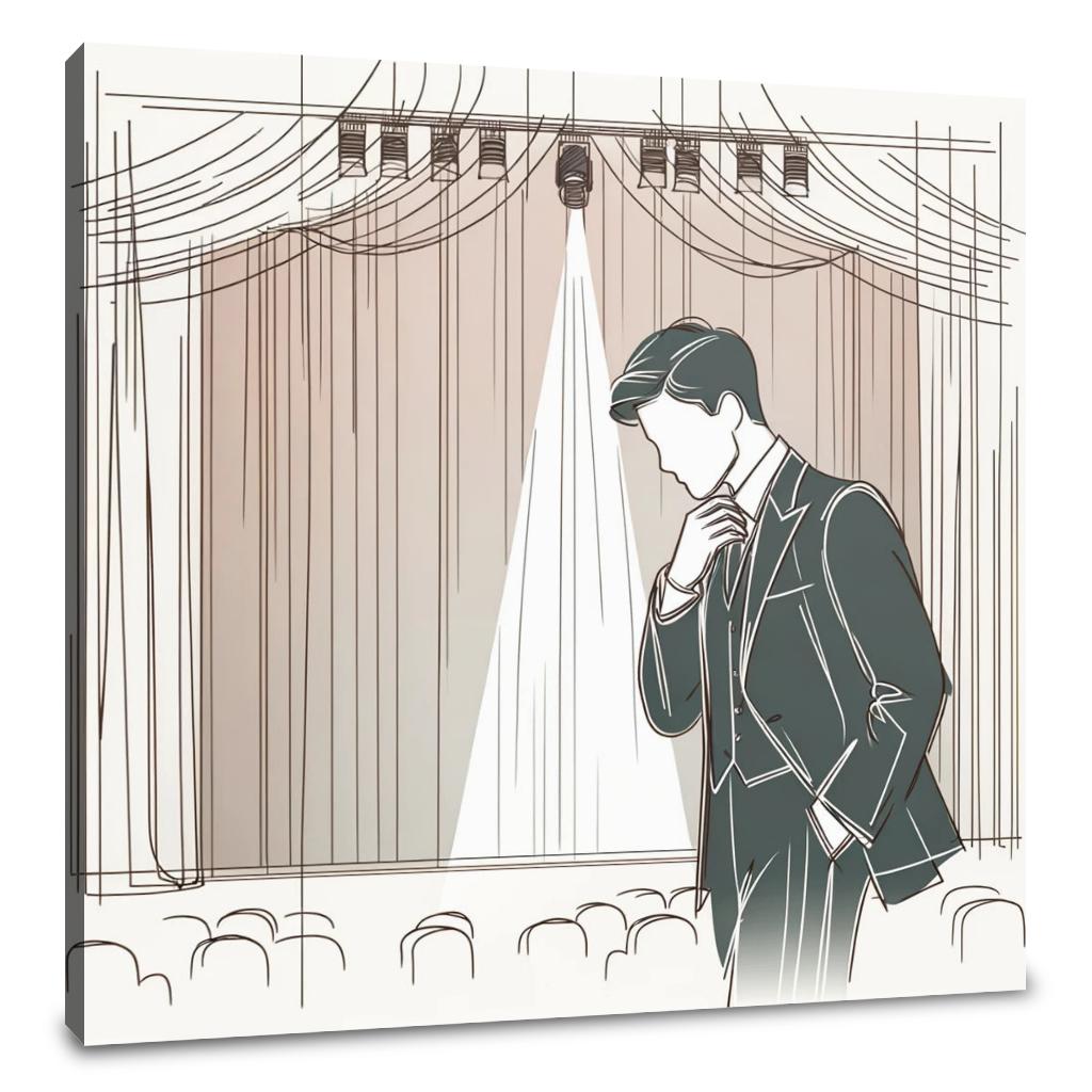 Dramatic Stage Performance Canvas