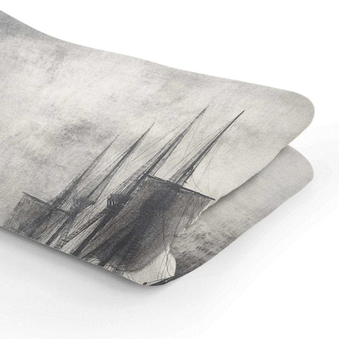 Ghostly Vessel Reflection Blanket