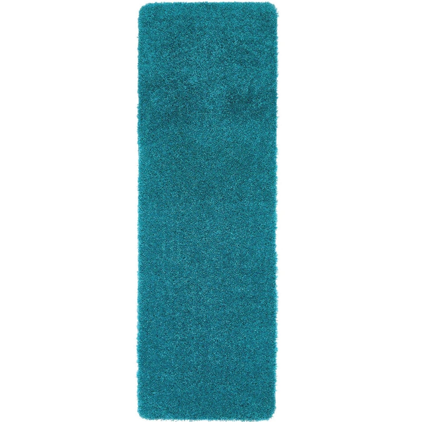 Washable Teal Shaggy Rug