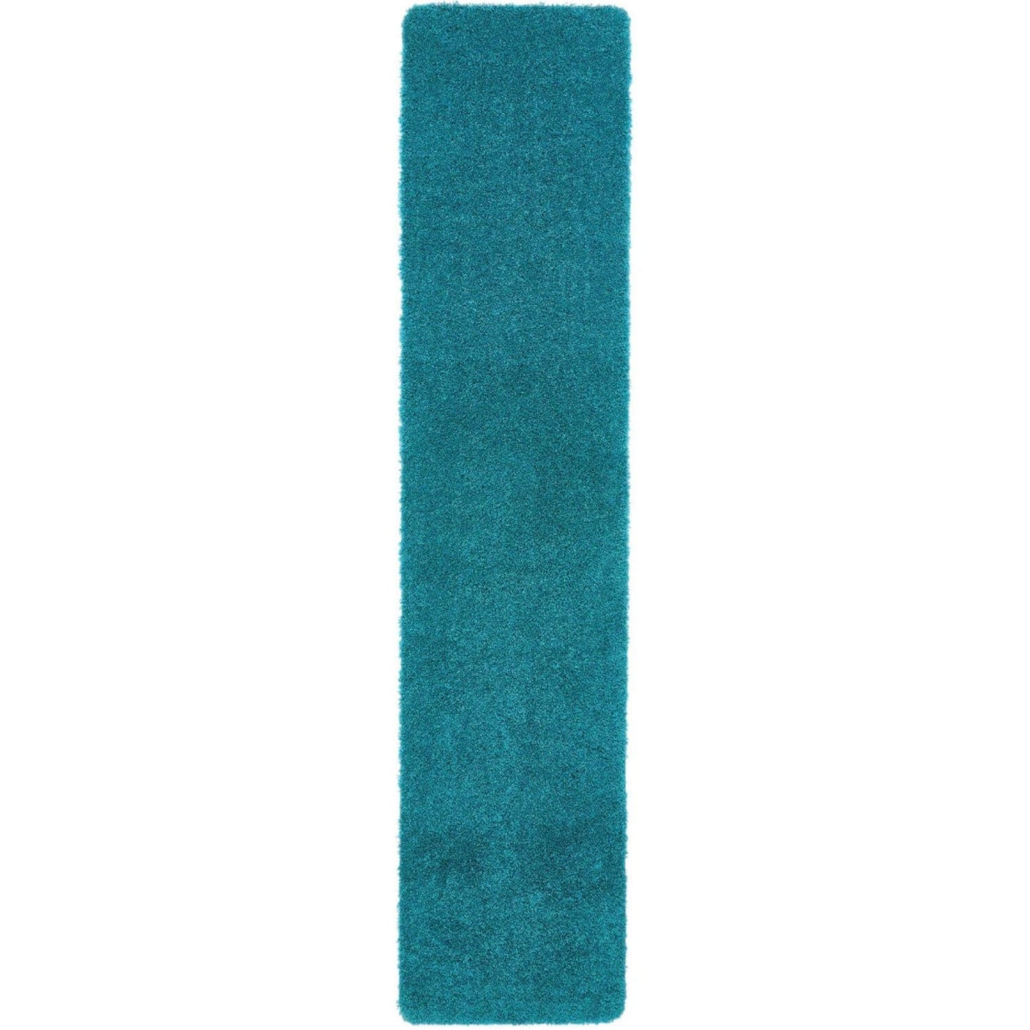 Washable Teal Shaggy Rug