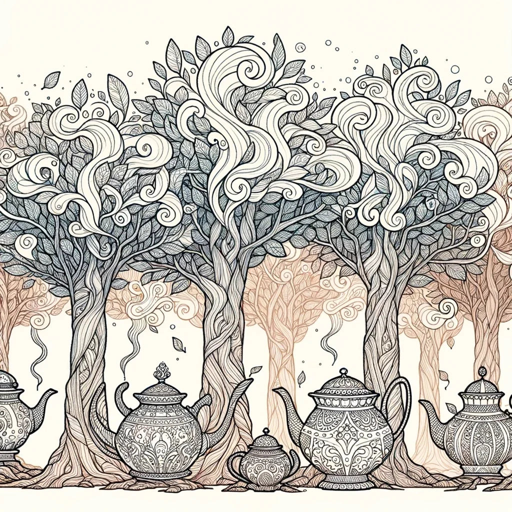 Teapot Forest Canvas
