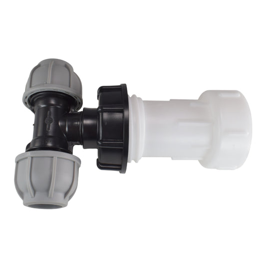 IBC Extender with 2” S60X6 Cap with 20mm MDPE Tee