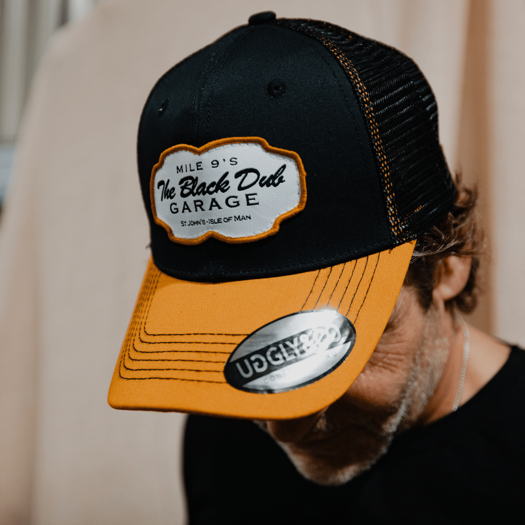 Black & Yellow Black Dub Garage Trucker Hat