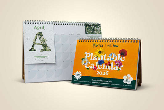 TheFoalyard RHS Willsow A5 Plantable Desk Calendar