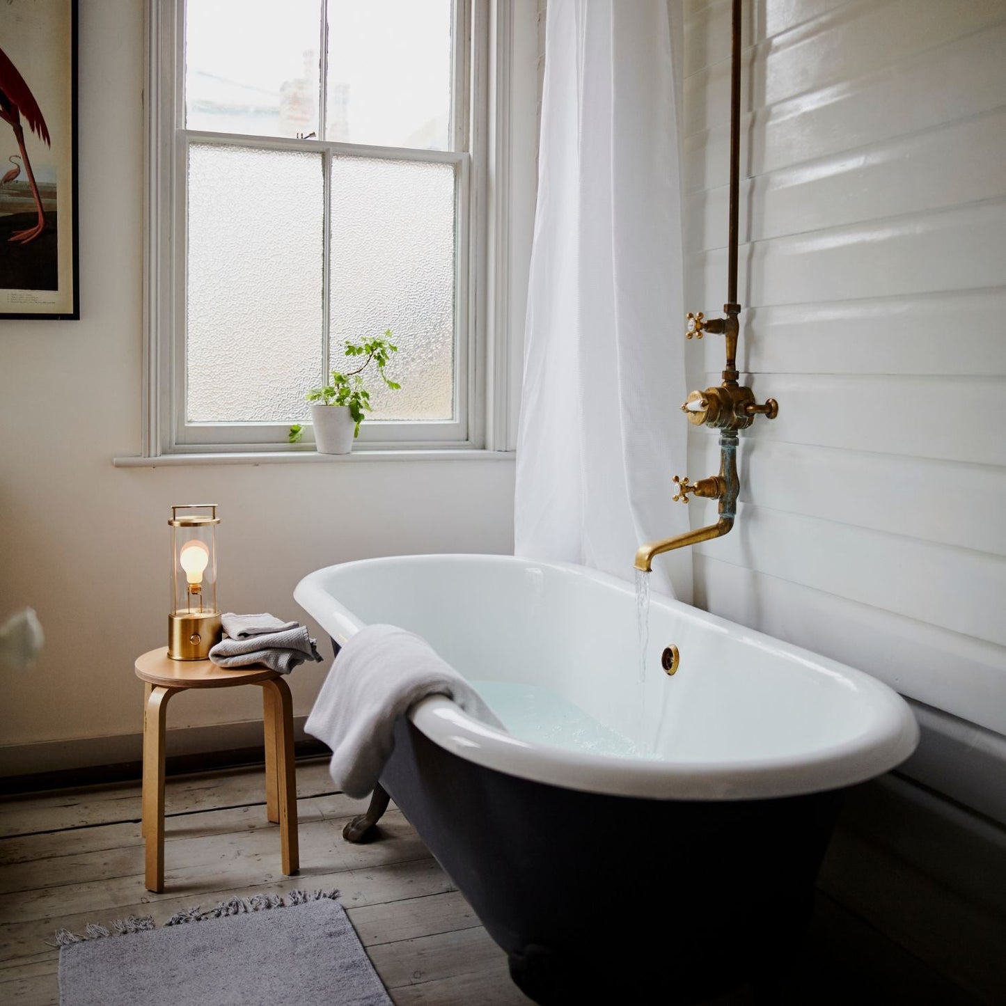 The Muse 1.0 Portable Lamp in Solid Brass - Set of 2