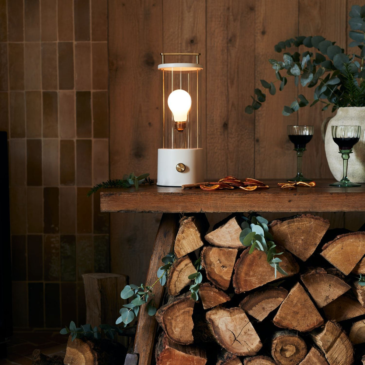 The Muse 1.0 Portable Lamp in Candlenut White - Set of 2