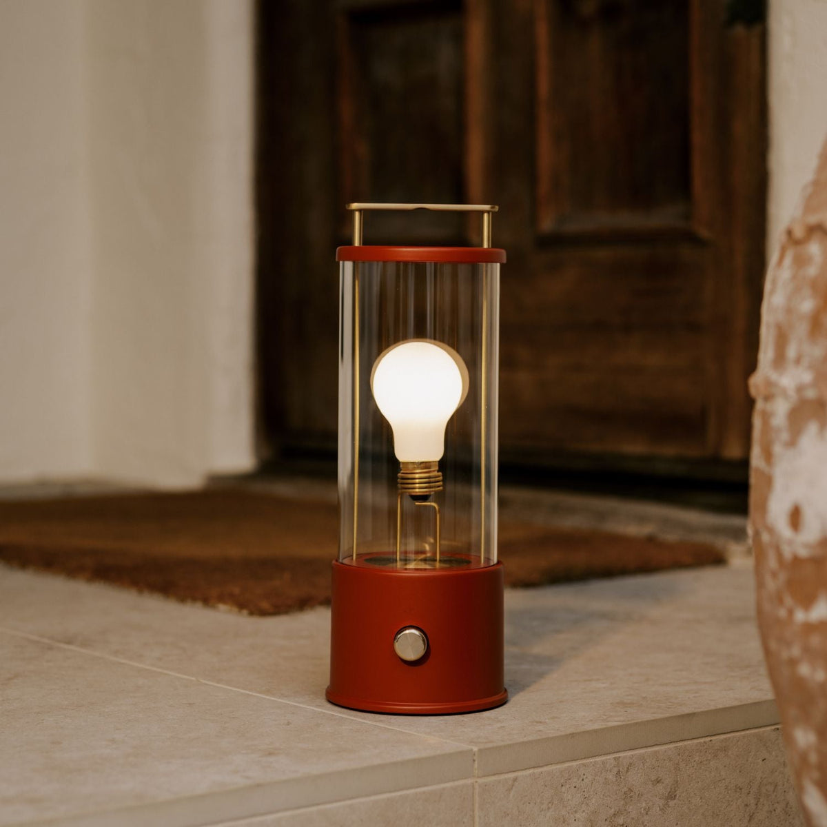 The Muse Portable Lamp in Pomona Red