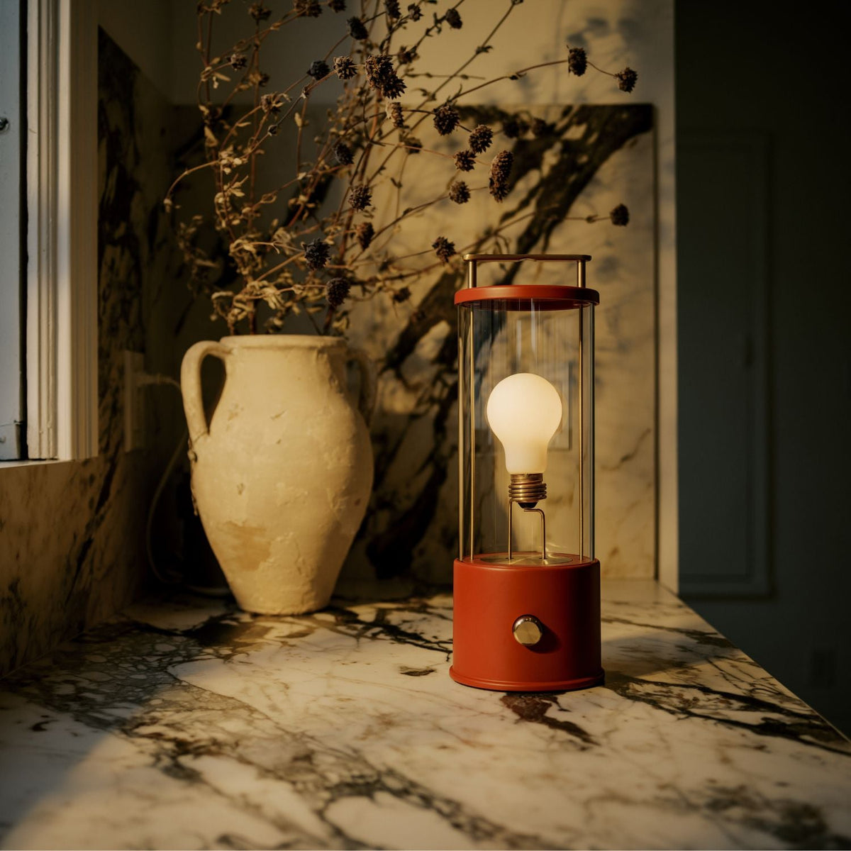 The Muse 1.0 Portable Lamp in Pomona Red - Set of 2