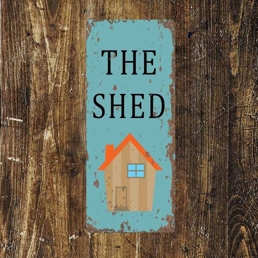 The Shed Vintage Style Metal Wall Sign