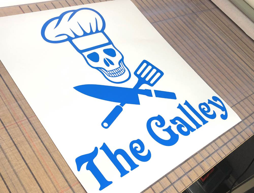 The Galley Skull Chef Kitchen Wall Sticker