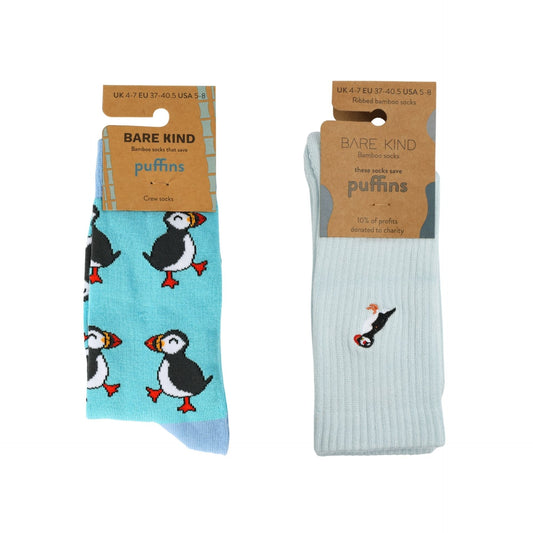 The Blue Puffin 2 Pack Bamboo Sock Set