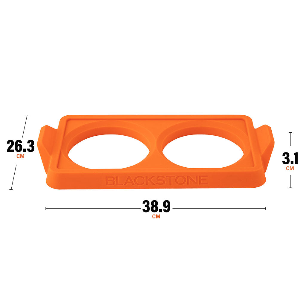 TheFoalyard Blackstone 2 Section Egg Ring Trays - dimensions