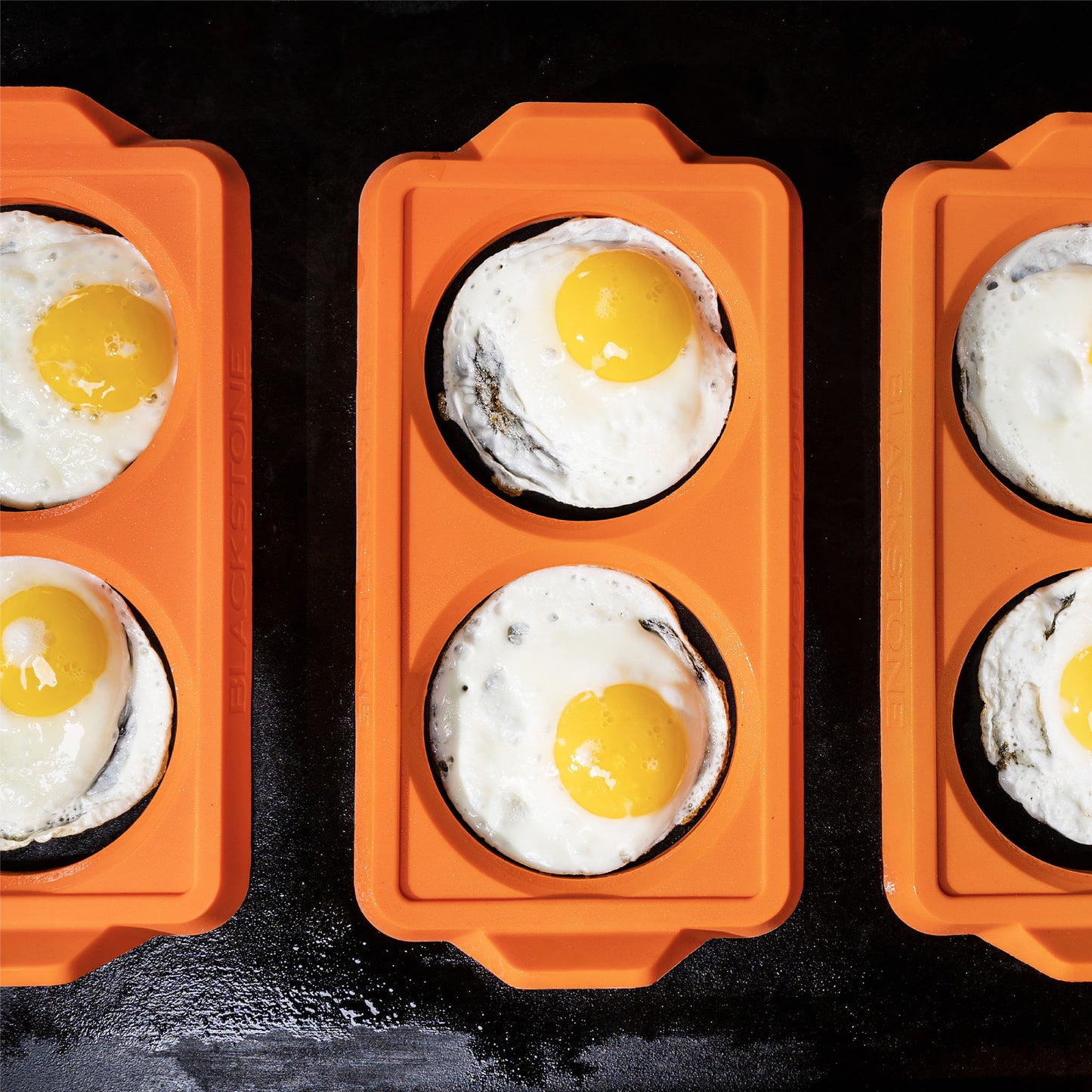 TheFoalyard Blackstone 2 Section Egg Ring Trays - three pack dishwasher safe